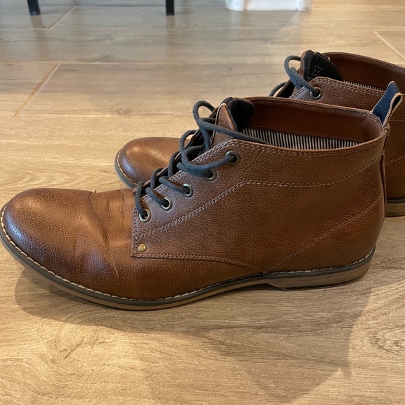 H&M Faux Leather Chukka Boots